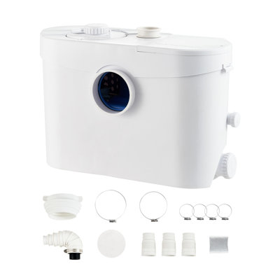 700W Macerator Pump with 9600 L/h Flow for Basement Toilet & Kitchen Upflush System
