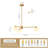Priella Mid-century Brass Ellipse Glass Chandelier-1001720068-1001720071