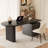 Black Rectangular Manufactured Wood desks-107848253-107848254