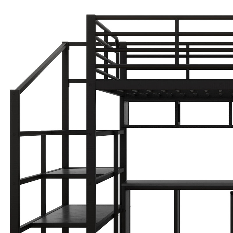 Lit mezzanine pour enfant Jarald