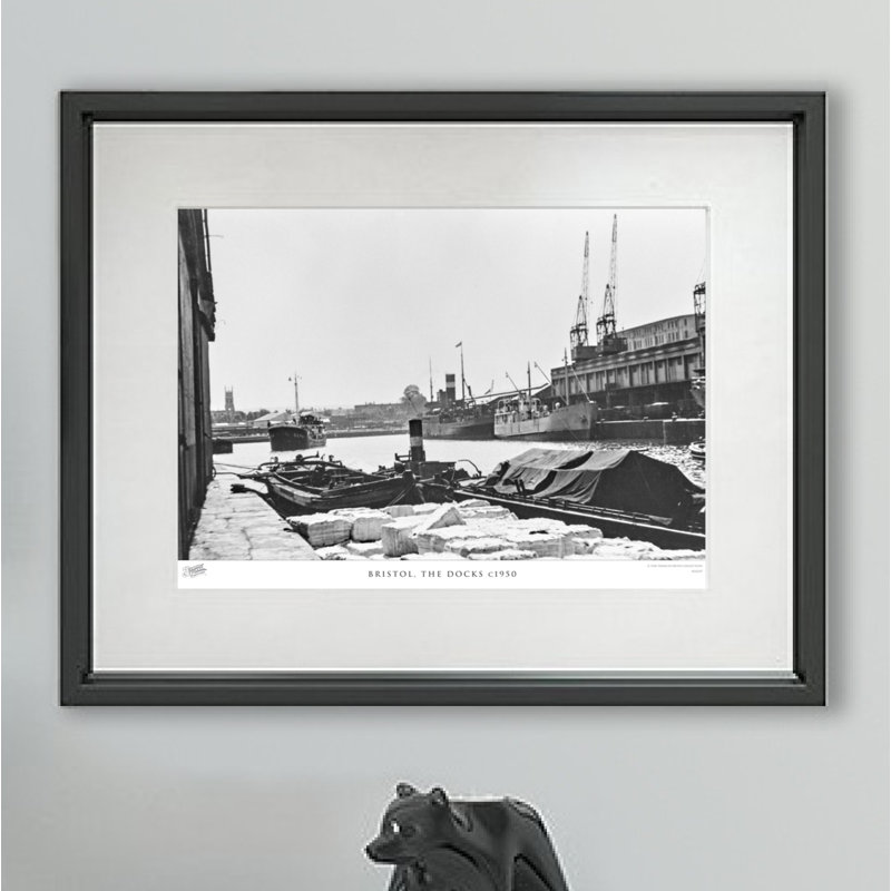 Bristol, The Docks C1950 - Single Picture Frame Print, 28cm H X 36cm W x 2cm D