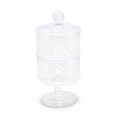 Liscio Ottico - Double Cookie Jar With Spiral Design