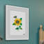 Butterfly And Sunflower - Painting-1460618376