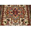 Tapis ivoire traditionnel en laine fait à la main 3 x 5