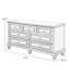 Armoire d'appoint en bois manufacturé brun massif