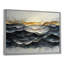 «Gray and White Oceanic Waves Spiral I», peinture abstraite grand art mural-161332987-161332961-161332942