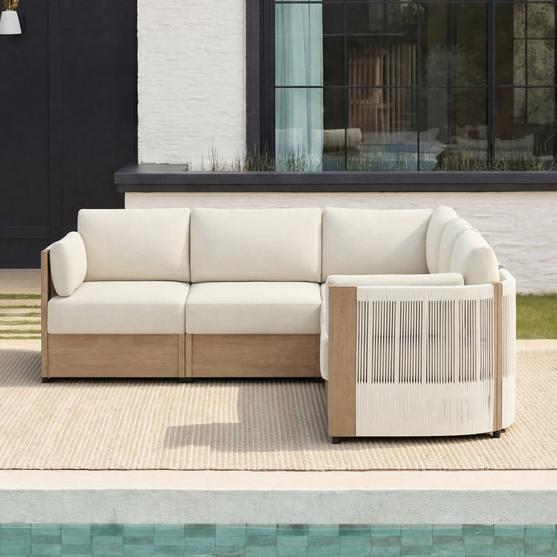 Canapé modulaire d'extérieur 5 pièces 5 pièces