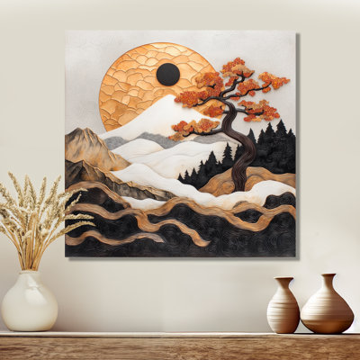 Mystique charme de la forêt japonaise - Paysage japonais, art mural, salon