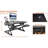 Active Office Adjustable Corner Metal Base Standing Desk Converter