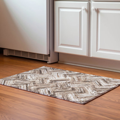 Premium Machine Washable Cerrito Brown Rug