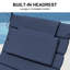 Coussin de chaise longue d'extérieur-374162813-374162801
