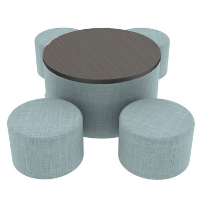 Ensemble 5 pièces de table ronde avec repose-pieds H 12 po Pro Series Pro Series