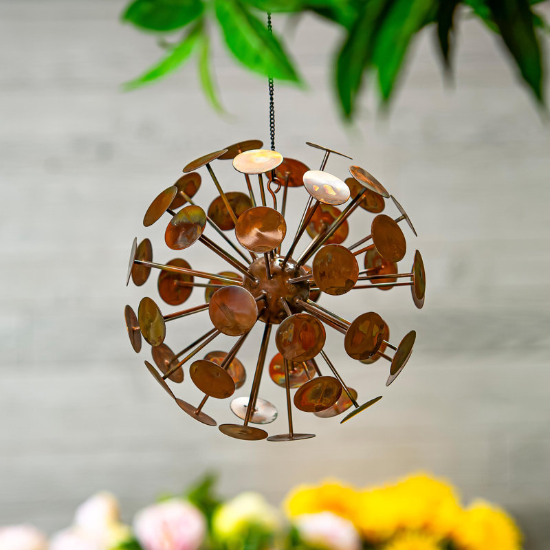 Boule de jardin décorative en métal 10 po