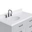 Meuble-lavabo simple en bois massif 42 po Tidworth avec plateau en quartz Carrara de 1,5 po-626085667-668100341-668100339
