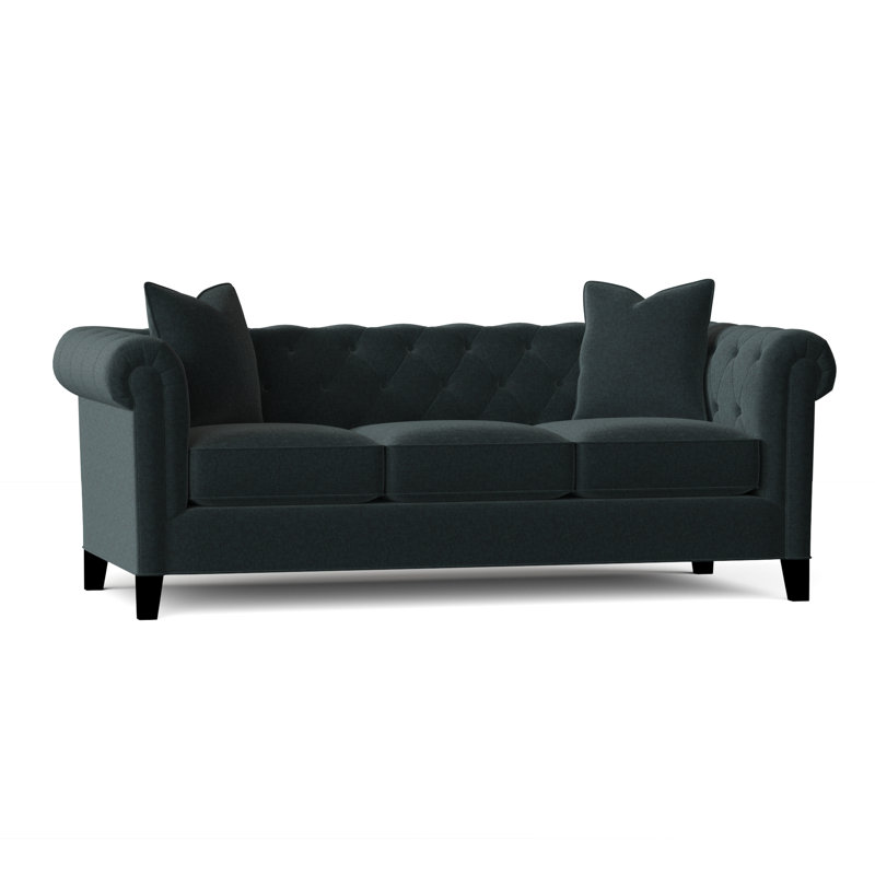 Caspar Upholstered 82'' Sofa, Napa Teal Chenille
