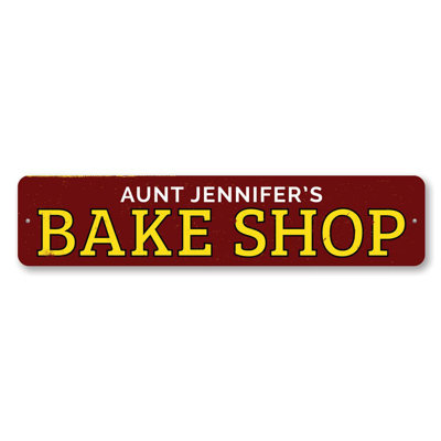 Bake Shop Aluminum Sign