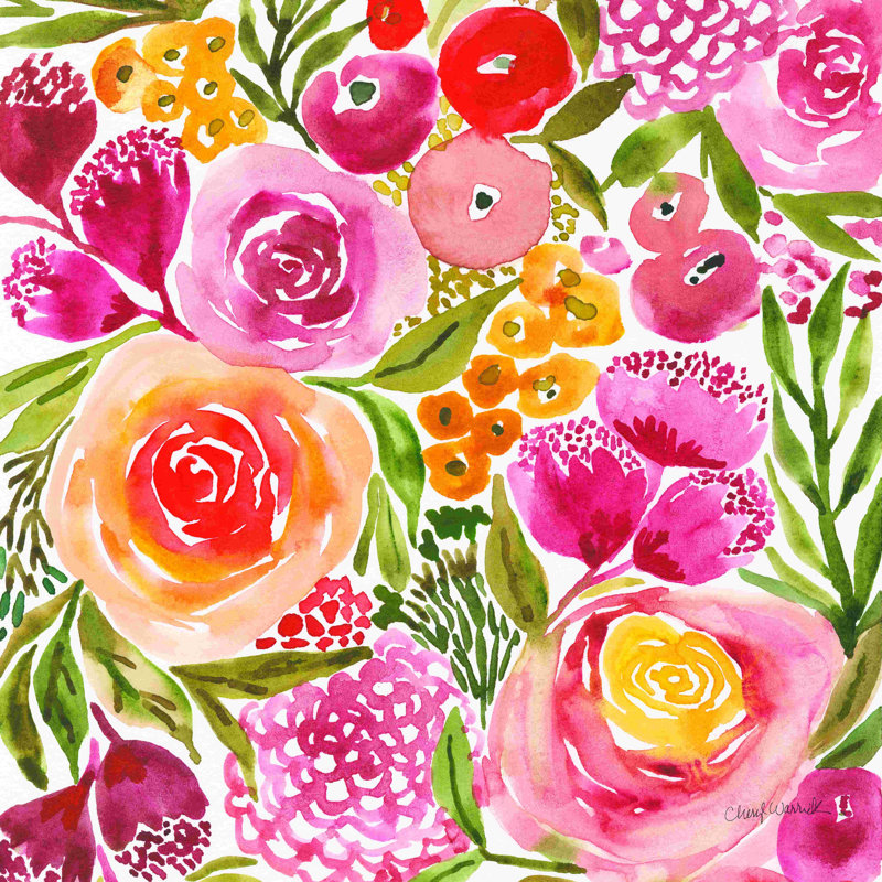 " Full Bloom II ", 12" H x 12" W