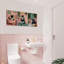 Boho Green 16 × 24 inch (40 × 60 cm) Funny Black Cat 3 Pack Canvas Wall Decor for Bathroom Half Bath