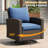 Outdoor Patio Swivel PE Rattan Club Chair with Cushions-1667446607