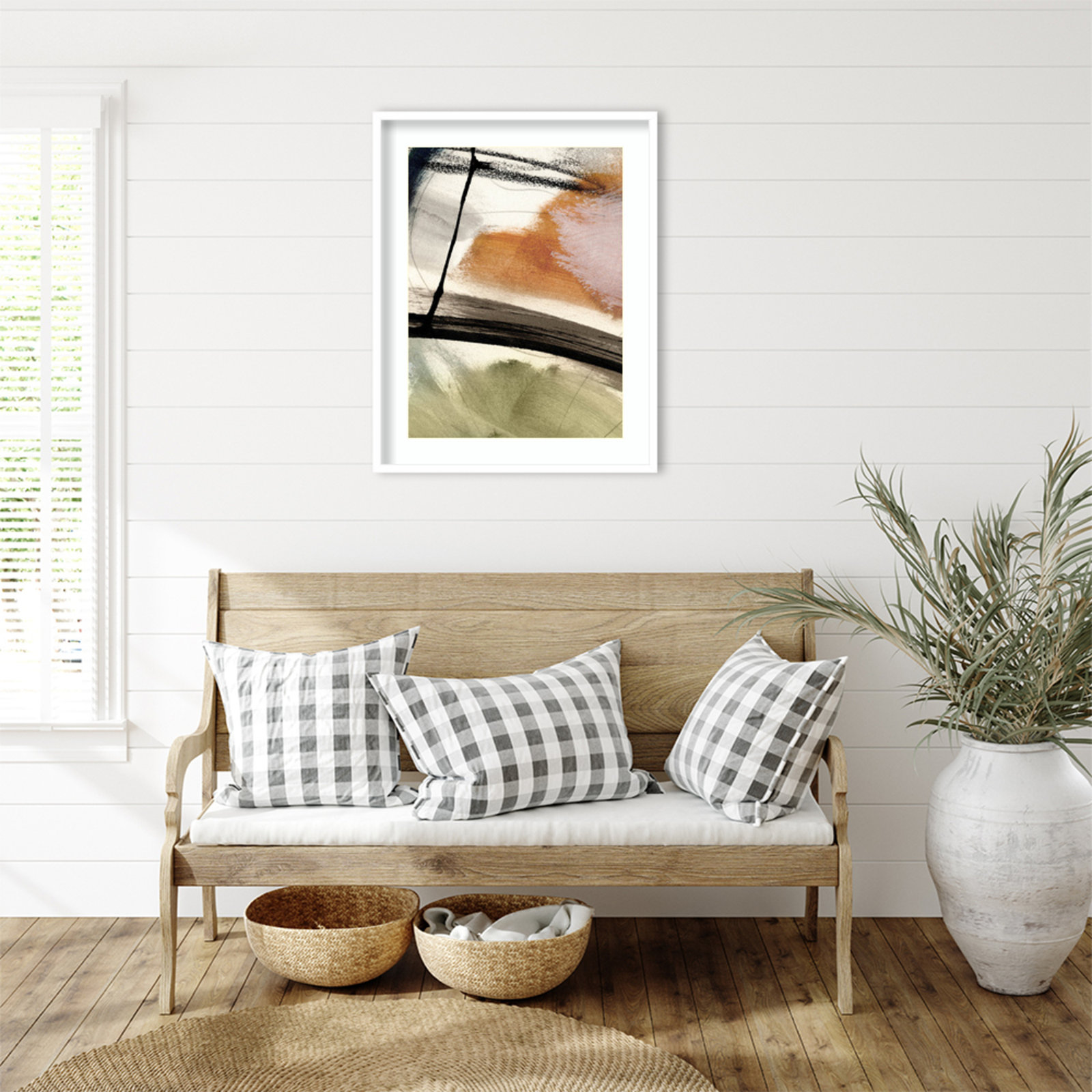 Light No 2 by Dan Hobday Wood Framed Wall Art Print, White, 33" H x 26" W
