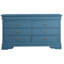 Commode traditionnelle en bleu sarcelle - G3180-d Pour une chambre charmante avec des moulures courbées élégantes