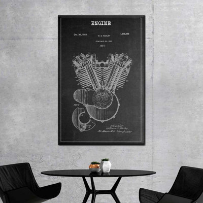 Moteur BW - impression sur toile tendue