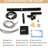 Freestanding Bathtub Faucet With Waterfall Tub Filler And Hand Shower, 360° Rotatable Spout, Dual Temperature Regulation, Brass Base Faucet, 59" - Control For Relaxing Water