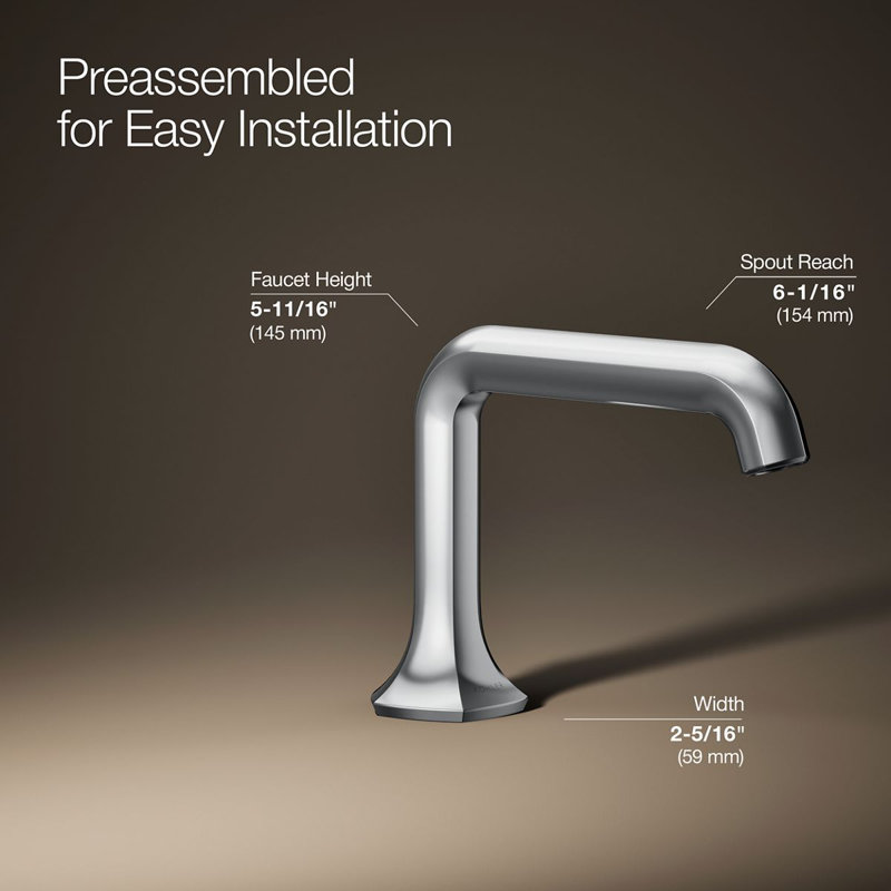 Occasion Single Hole Bathroom Faucet, Polished Chrome