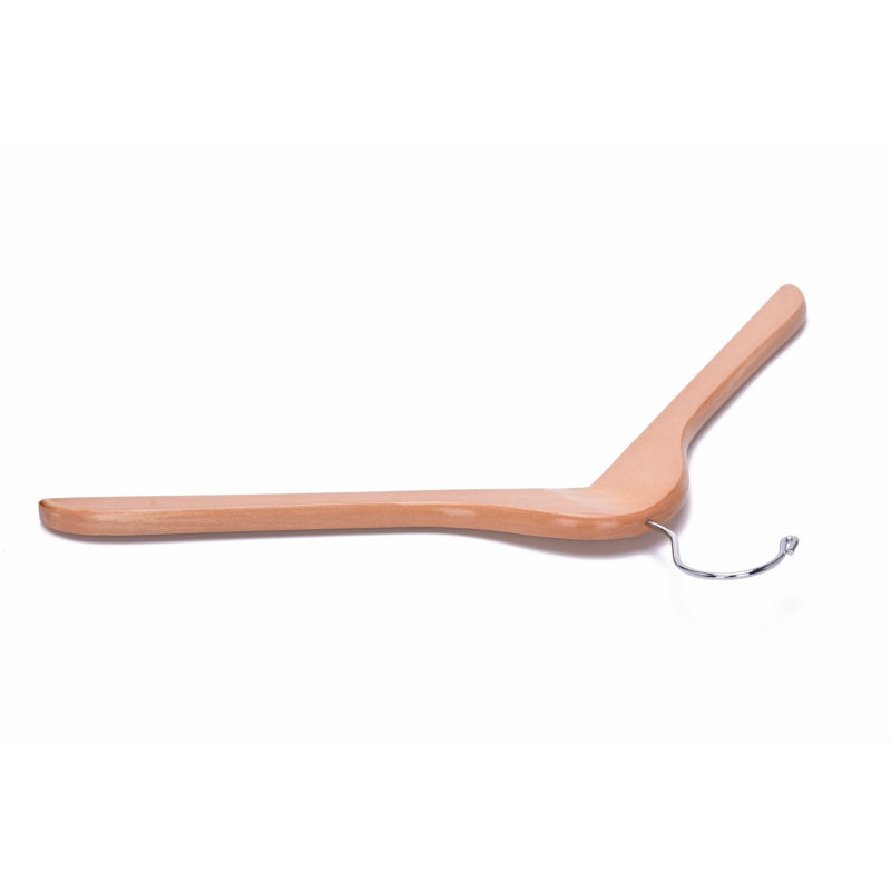 Cintre en bois Kimmel antidérapant pour costume / manteau, Naturel