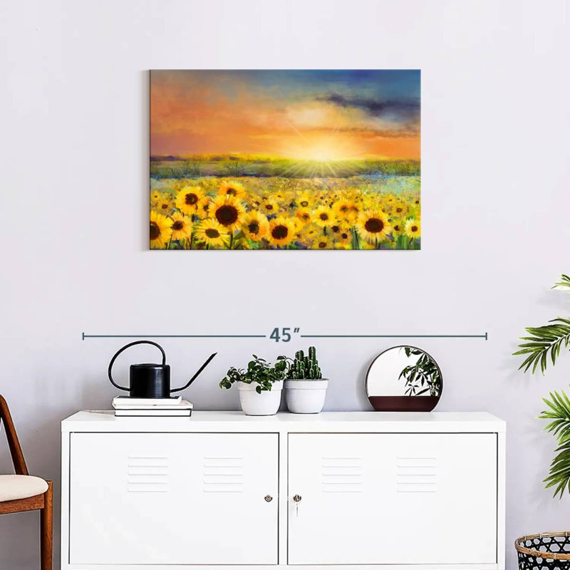 Huile de tournesol Alvord, H 20 po x l 30 po