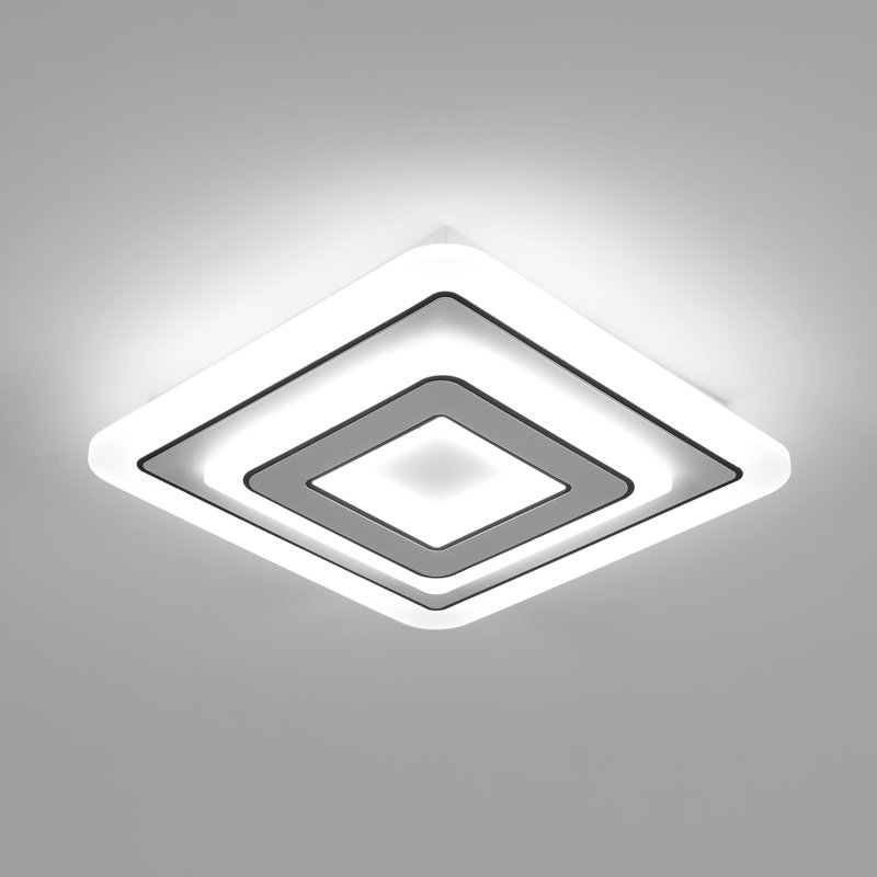 Square 30Cm Acrylic LED Flush Mount