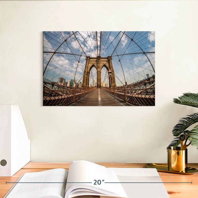 Pont de Brooklyn, New York, H 8 po x l 12 po