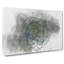 Dark Green Succulent Plant In Abstract - Wrapped Canvas Print-55315747