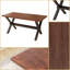 Ensemble de table de salle à manger Kristofer, table de salle à manger rectangulaire avec banc (table, 2 bancs)-122056383