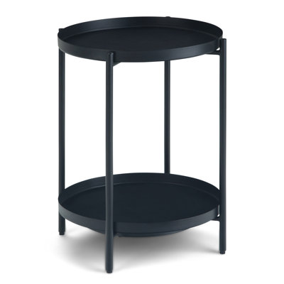 Monet - Table de bout en métal - Noir