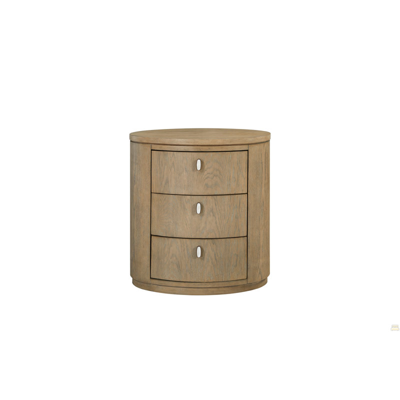 Oval Nightstand - Toffee