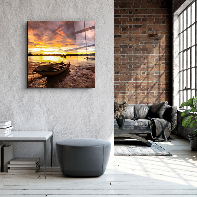 Superbe peinture décorative en verre trempé de 19,7 po x 19,7 po | 100% verre trempé, épaisseur: 0,16 pouce | Impression UV pour des couleurs éclatantes | Parfait pour la décoration intérieure, le salon ou le bureau