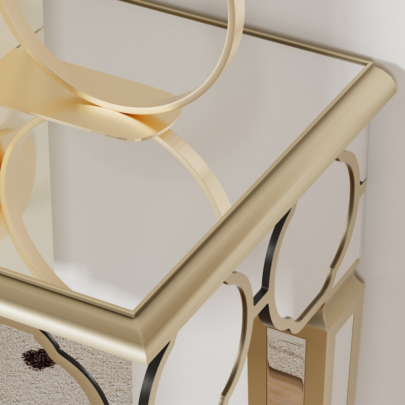 Dario 120cm Glass Top Console Table