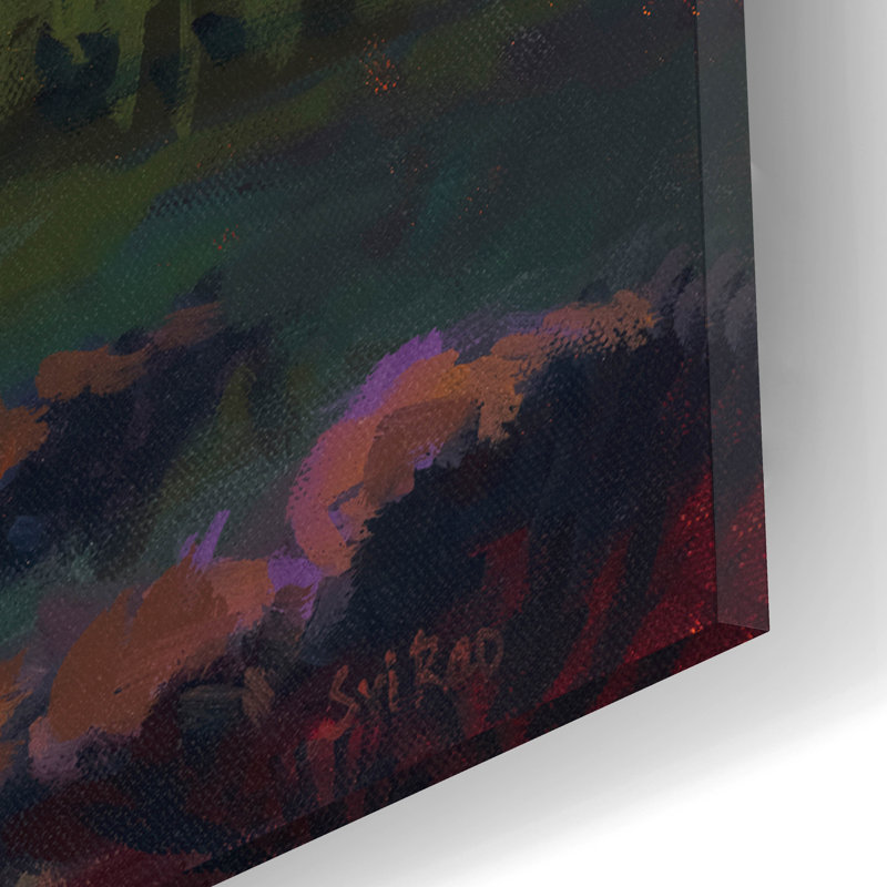 Art mural en verre Ophelia & Co. «Country Road» par sri Rao, 16 po x 12 po