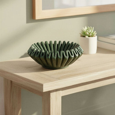 Blakeney Round Marble Pleated Dish