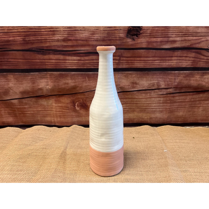 Medium Bee Happy Bud Vase, 12" H x 3.5" W x 3.5" D