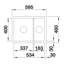 Villae 1.5 Bowl Inset Kitchen Sink