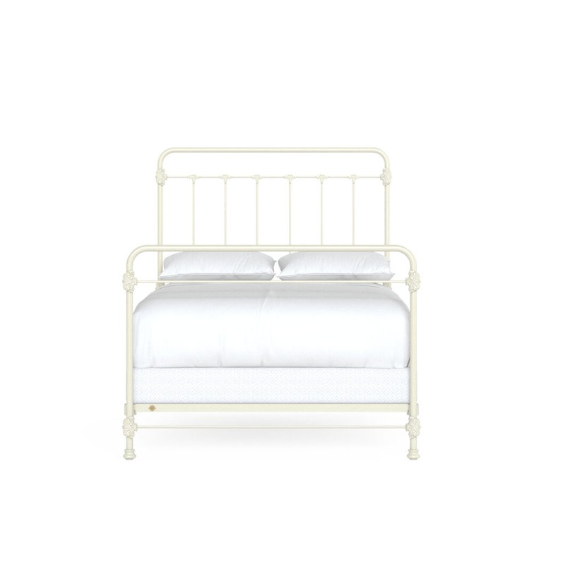 160 Picket Fence Bed | Open Foot Standard, Full / Double, Gloss Off-White