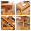 70.87"Natural Colour Solid Wood Electric Adjustable Desk-104709484