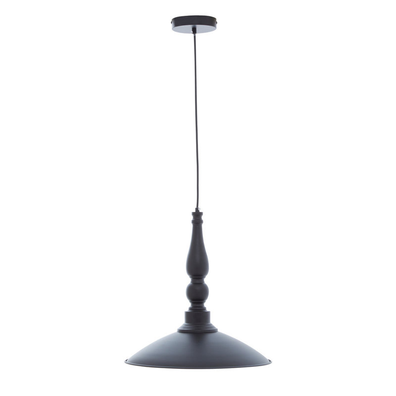 Whitlock 1 - Light Black Single Pendant