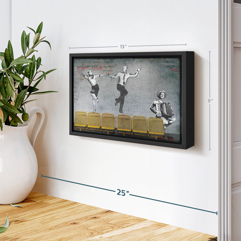 «Ballroom Dancers», reproduction sur toile, H 9 po x l 13 po