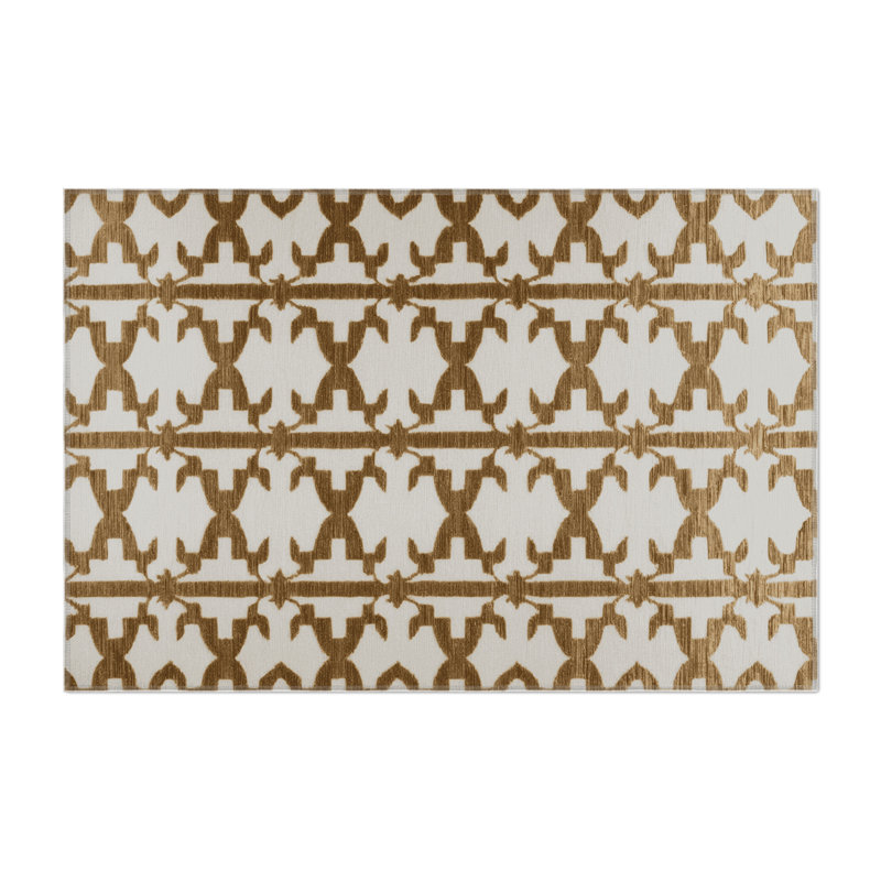 Tapis gris intérieur et extérieur Trellis, Rectangle 5 pi x 7 pi