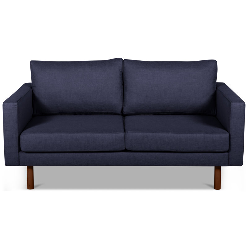 Francesa 2 Seater Loveseat, Brown, Navy