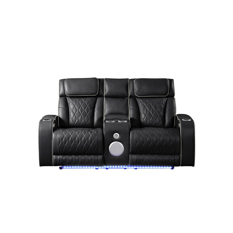 Nostrand Reclining Sofa, Black