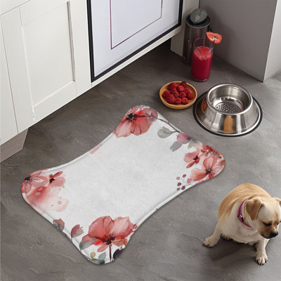 Tapis d'alimentation en forme d'os 1 pièce Gentle Flower Designs